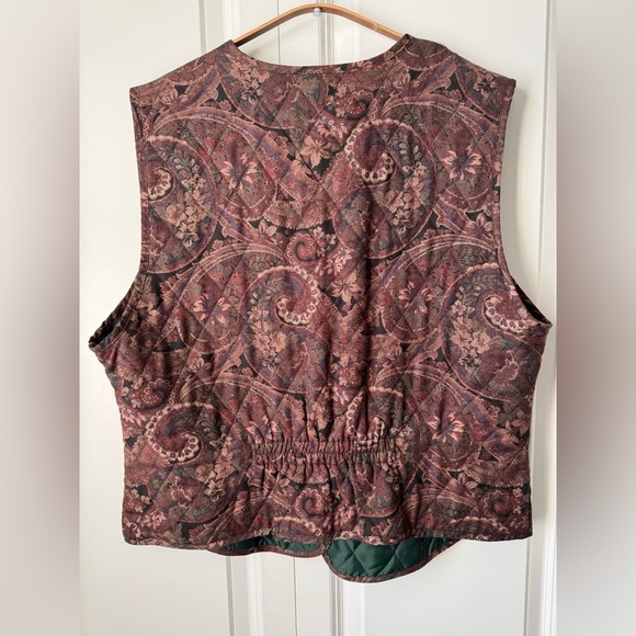 Vintage German boho paisley vest - Picture 4 of 4